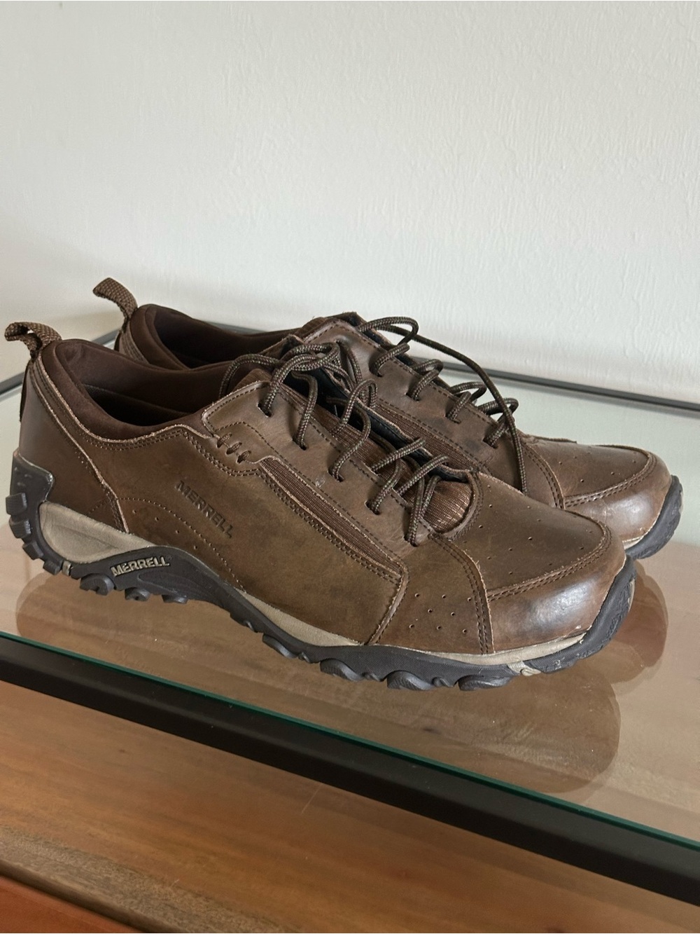 Merrell Bellot Hiking Casual Walking Shoes Dark Earth Chocolate Brown Size 14